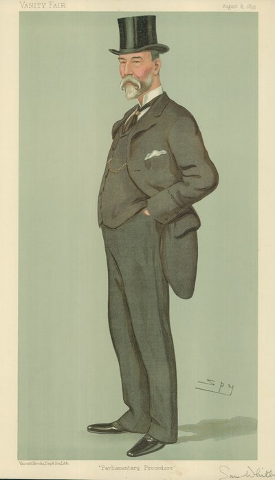 Mr Samuel Whitbread, Parliamentary Procedure, Vanity Fair Cartoon by Leslie Matthew Ward